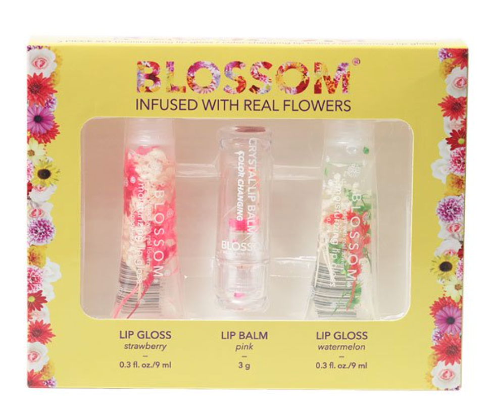  Moisturizing Lip Gloss & Color Changing Lip Balm 3 pc. Set