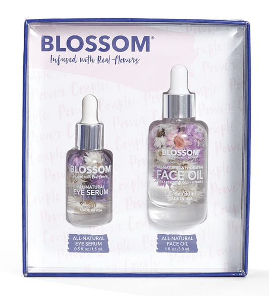 Blossom All-Natural Eye Serum and Face Oil All Natural Vegan Oils Free Radicals Fall Medley 2 Pcs.