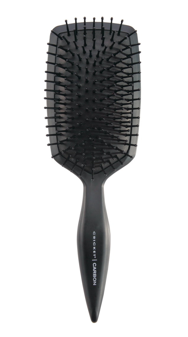 Cricket Carbon Large Wide Paddle Hair Brush for Blow Drying and Styling Ceramic, Tourmaline Ion Bristle Anti-Static Hairbrush