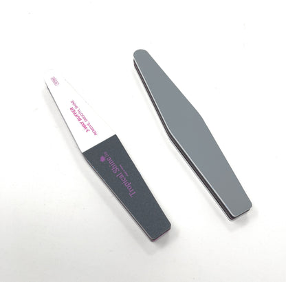 Tropical Shine Angled 3 Way Nail Buffer Nail Salon Boards Nail File Nail Care For Natural Shine 2 Pc.