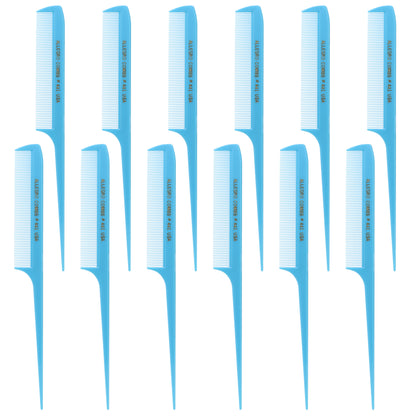 Allegro Combs 441 - 8.5" Rat Tail Combs for Braiding & Parting, Fine Teeth, Set of 12