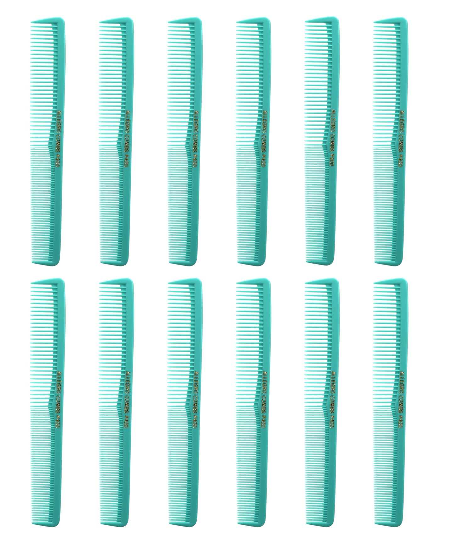 Allegro Combs 400 Barbers Combs Cutting Combs All Purpose Combs. Fresh Mint Combs. 12 Pack