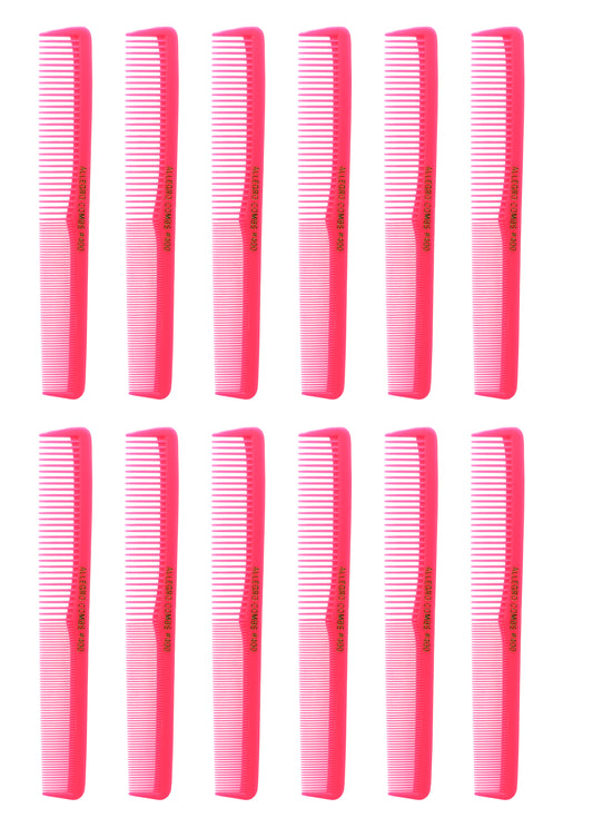 Allegro Combs 400 Barbers Combs Cutting Combs All Purpose Combs. Neon Pink Combs. 12 Pk