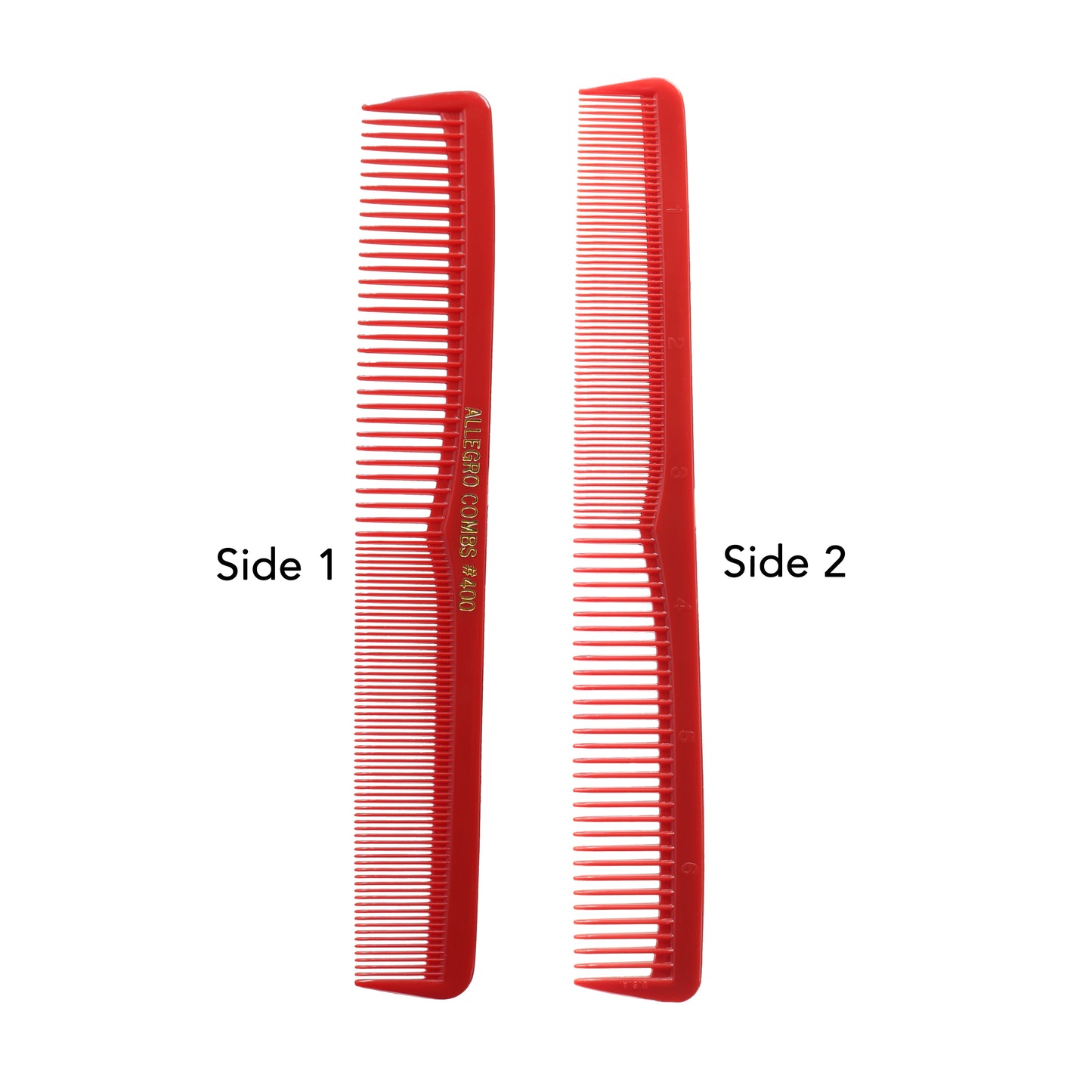 Allegro Combs 400 Barbers Combs Cutting Combs All Purpose Combs. Red combs. 12 Pack