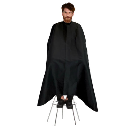 Allegro Combs All Purpose Salon Cape Barber Cape One-Size-fits-All Black 46 x 60 In.