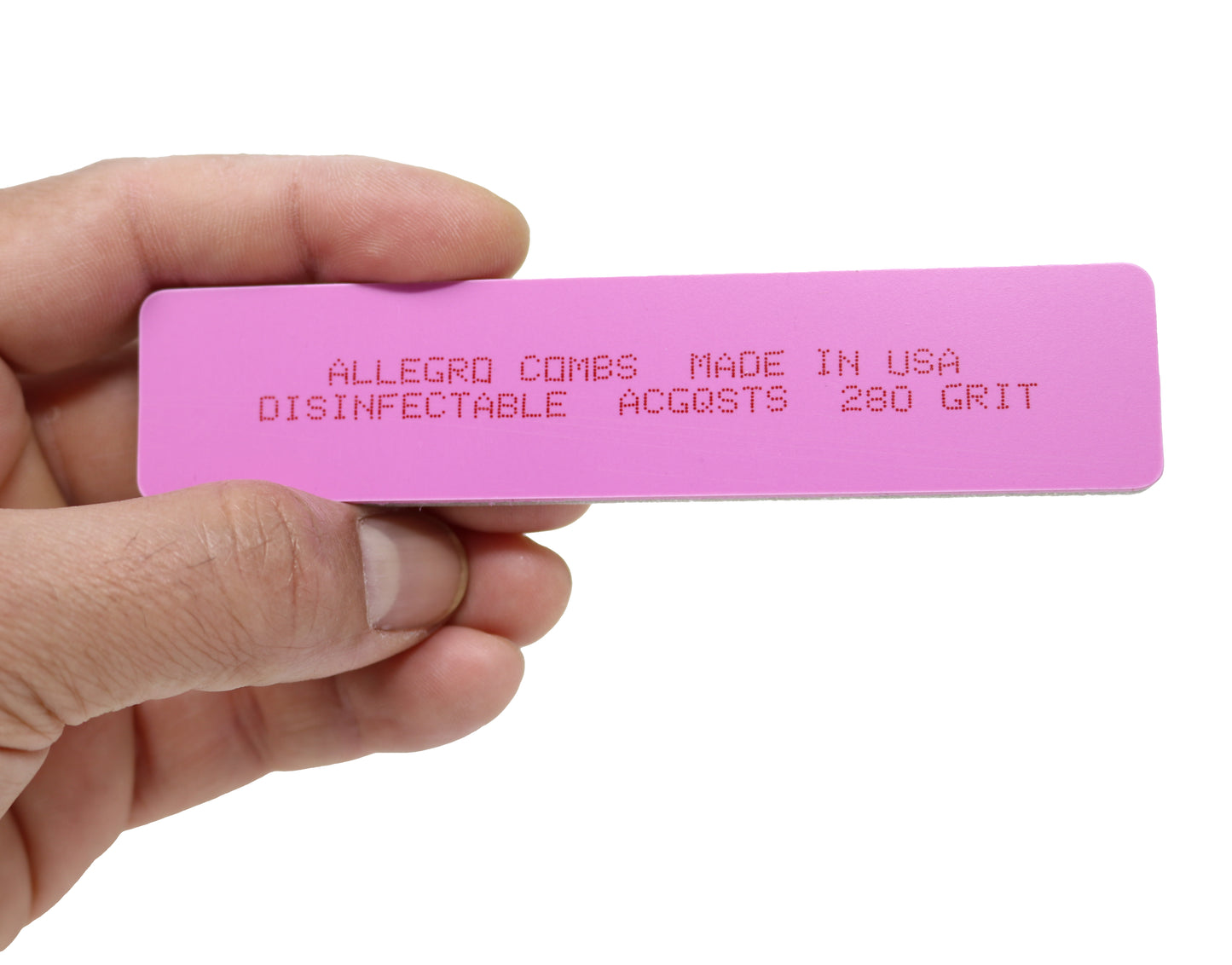 Allegro Combs Professional Nail Files Hard Shell Soft Sponge Nail Filer. Cushioned Filers Grits 120, 220 or 280. 3 Pcs.