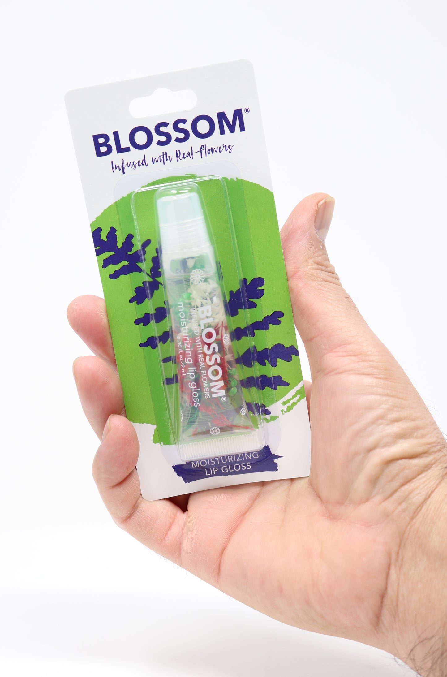 Blossom Color-Changing Crystal Lip Balm, Moisturizing Lip Gloss Tube, Roll-On Lip Gloss 2 Pc.