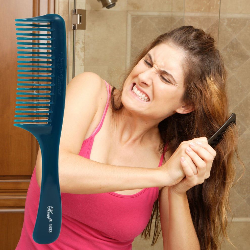 Krest Combs 4433 Teal Tangle Tamer Wide Tooth Comb 1 Count – Allegro ...