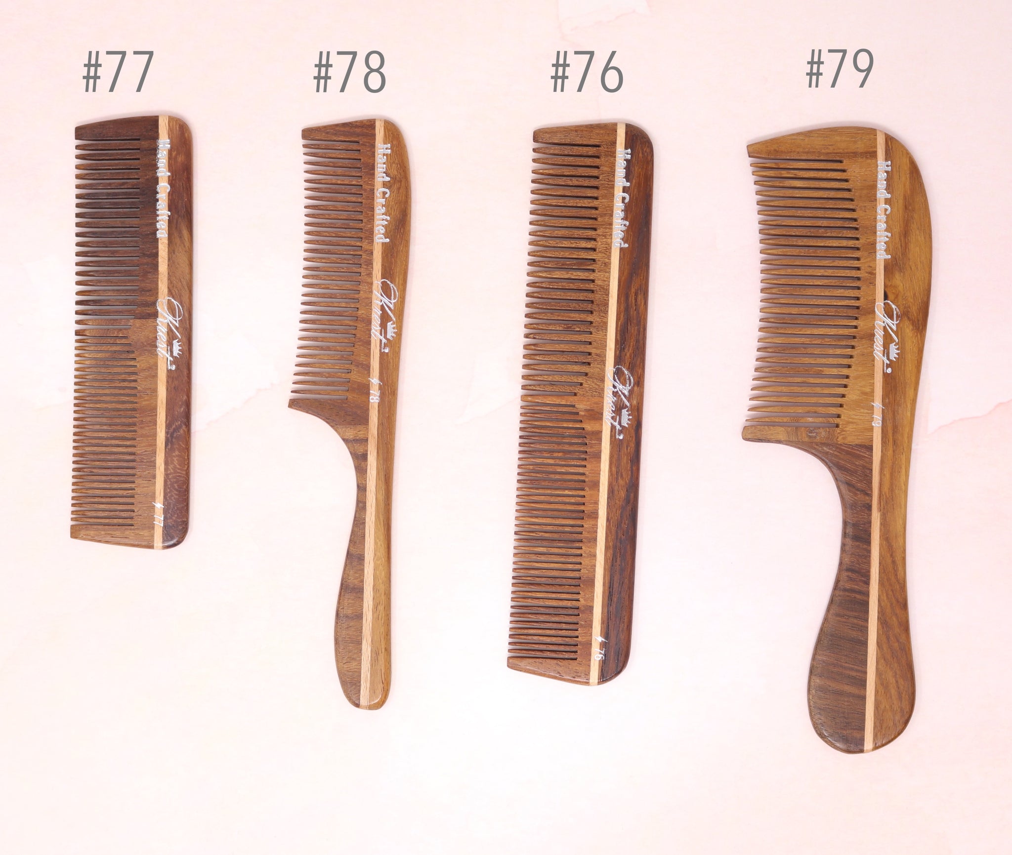 Krest Wooden Combs Hand Made Vegan Natural Wooden Hair Combs Hair Comb Allegro Beauty Store