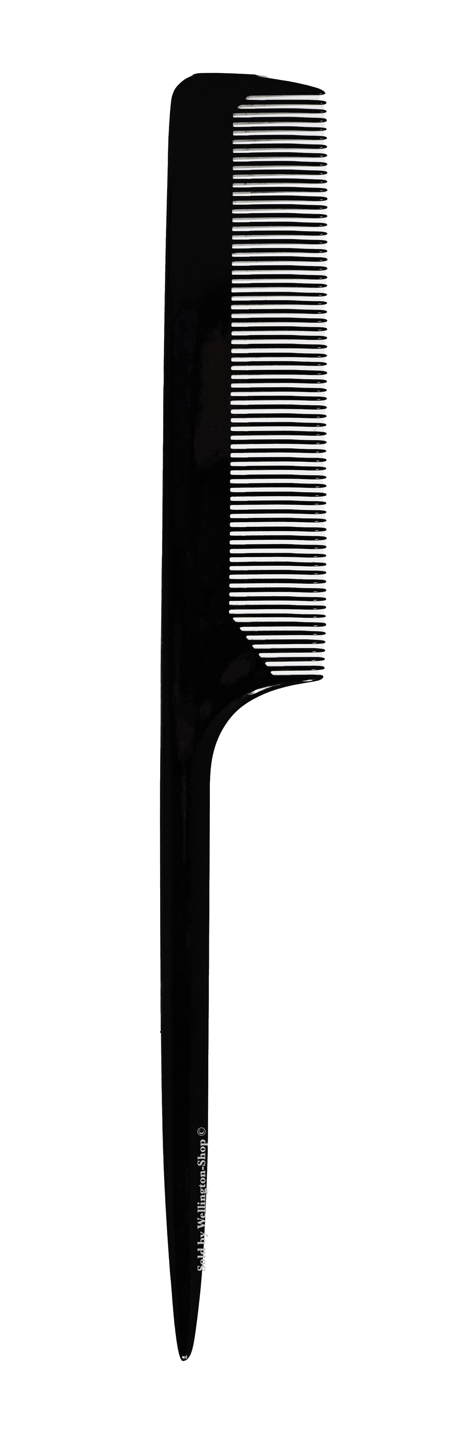Pegasus 121 Black Fine Teeth Rattail Hair Comb. Heat Resistant Comb 1pc