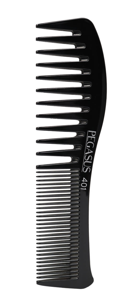 Pegasus 401 Curved Space Teeth Finger Waving Comb Styler Comb Heat Resistant 1 pc.