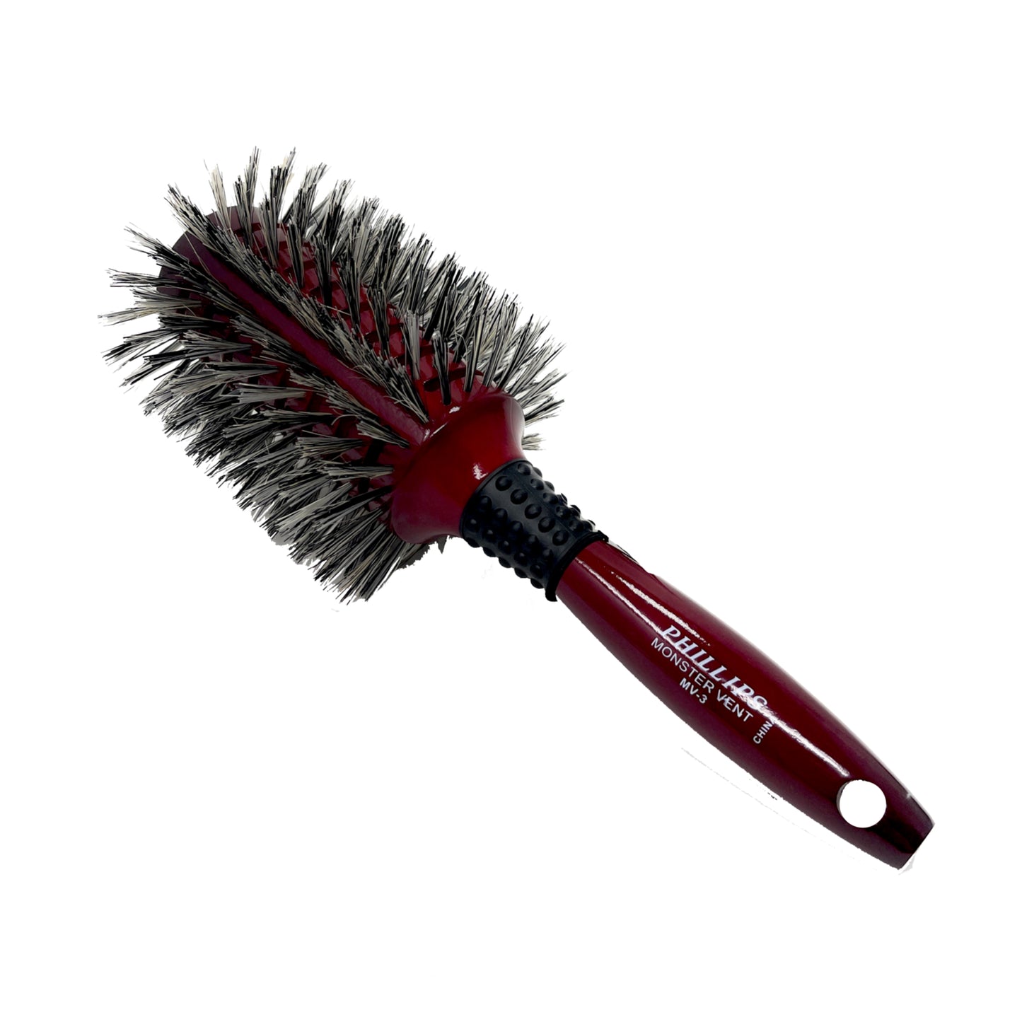 Phillips Brush Monster Vent Barrel Reinforced Bristle Wood Hair Dry Brush For Woman Men 1 Pc. MV-3