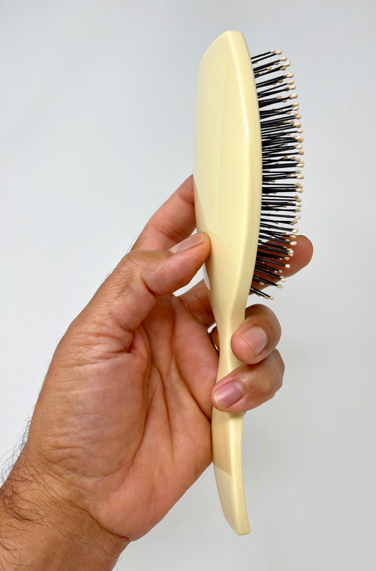 Phillips Hair Brush Light Touch 1 Oval Cushioned Brush  11 Rows of Bristles Ivory