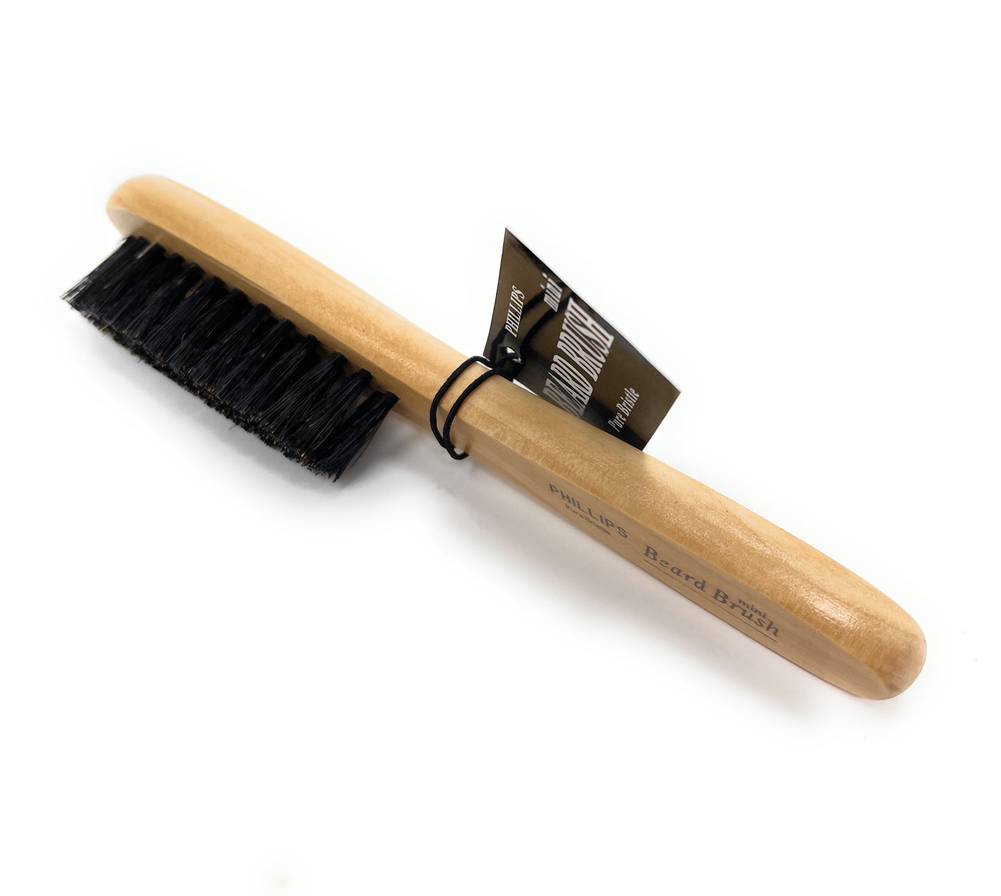 Phillips Mini Beard Brush military Wood Bristle Beard Brush Style For Short Hair 1 Pc.