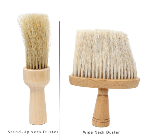 Scalpmaster Barber Brush Neck Duster With Natural Bristles Barbershop Accessories 1 pc.